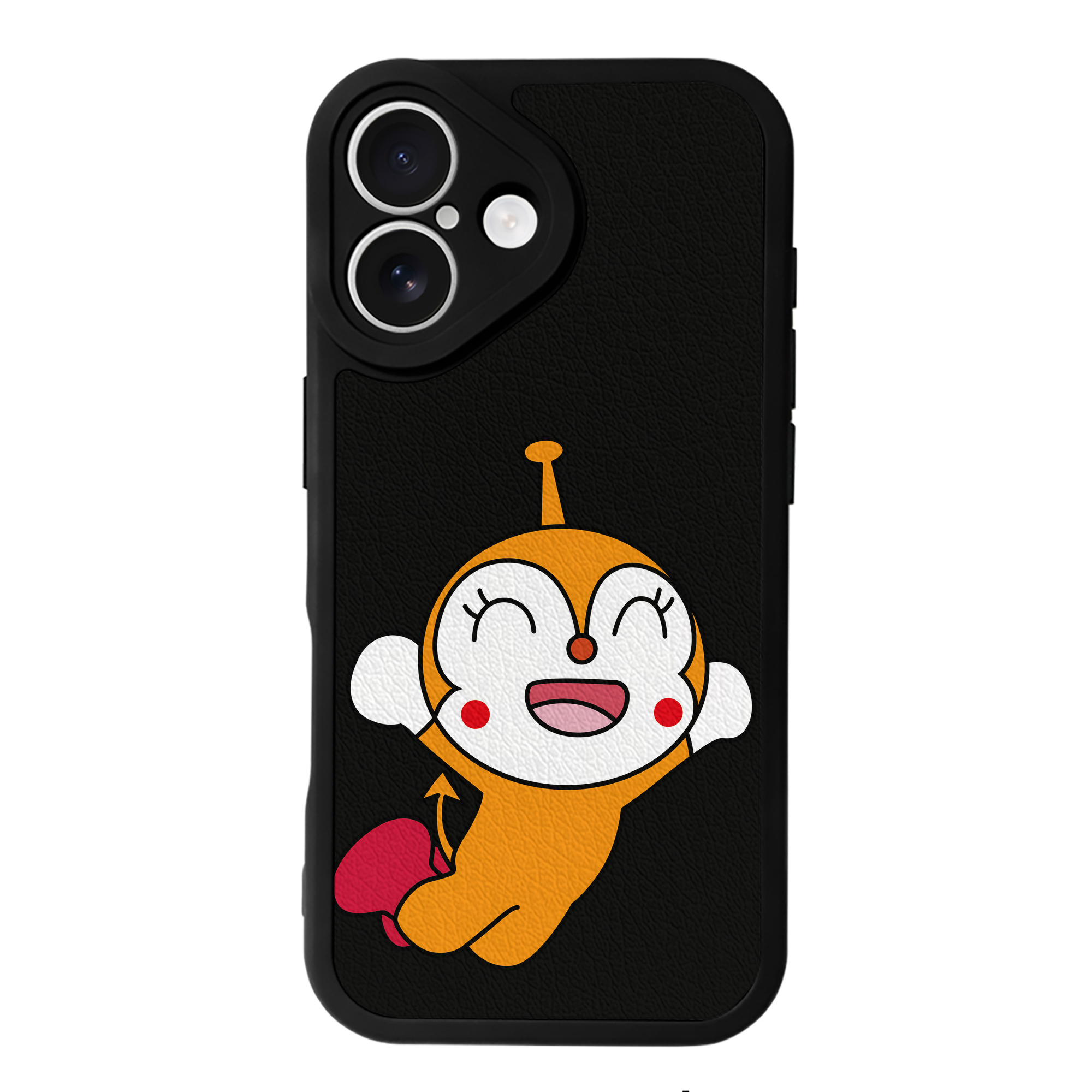 （画像用） アンパンマン Anpanman 【iPhone 16シリーズ対応】シリコンスマホケース（レザー調） 材質：シリコン